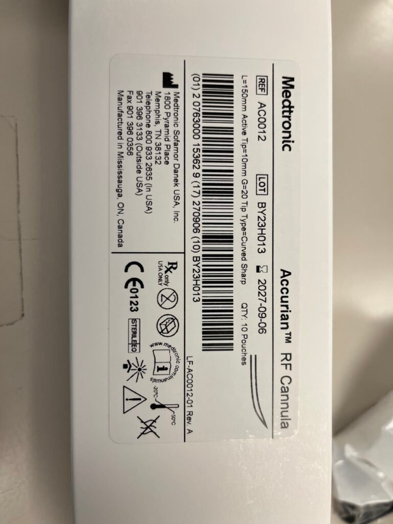 Medtronic RF needle REF#AC0012 — photo 1