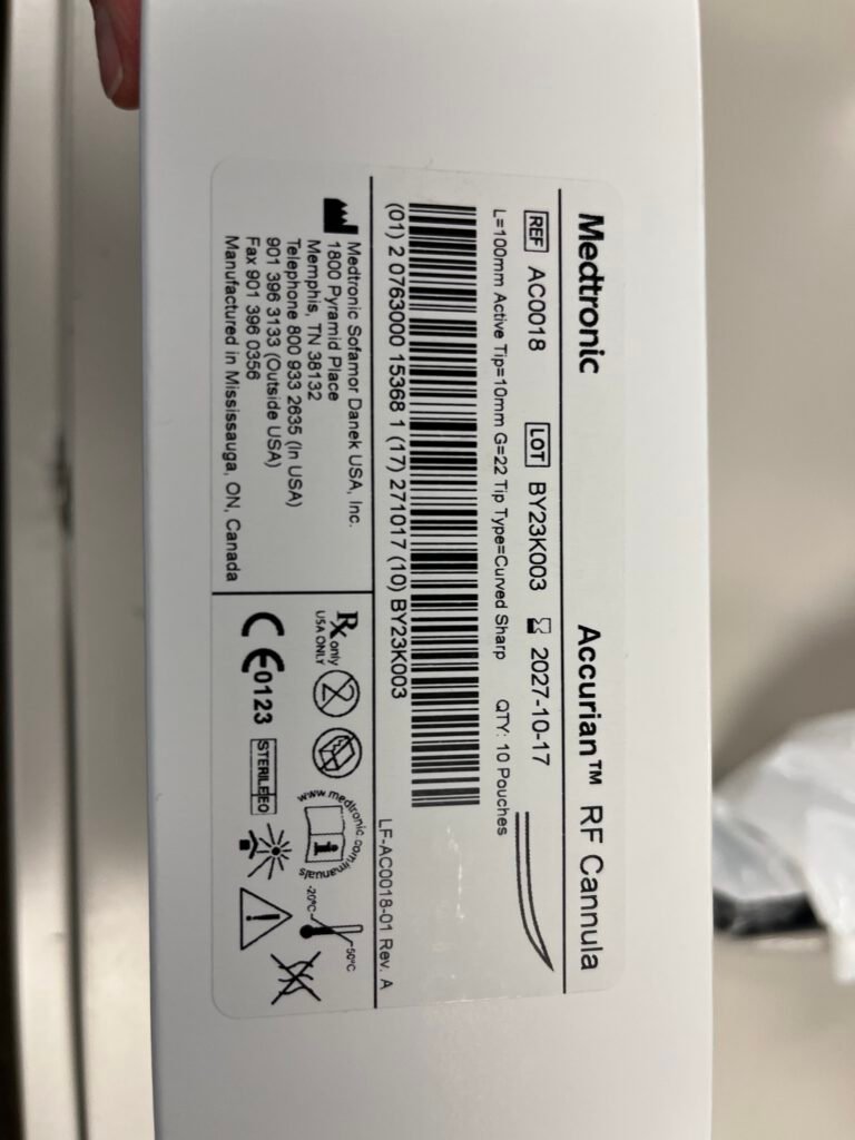 Medtronic RF needle REF#AC0018 — photo 1
